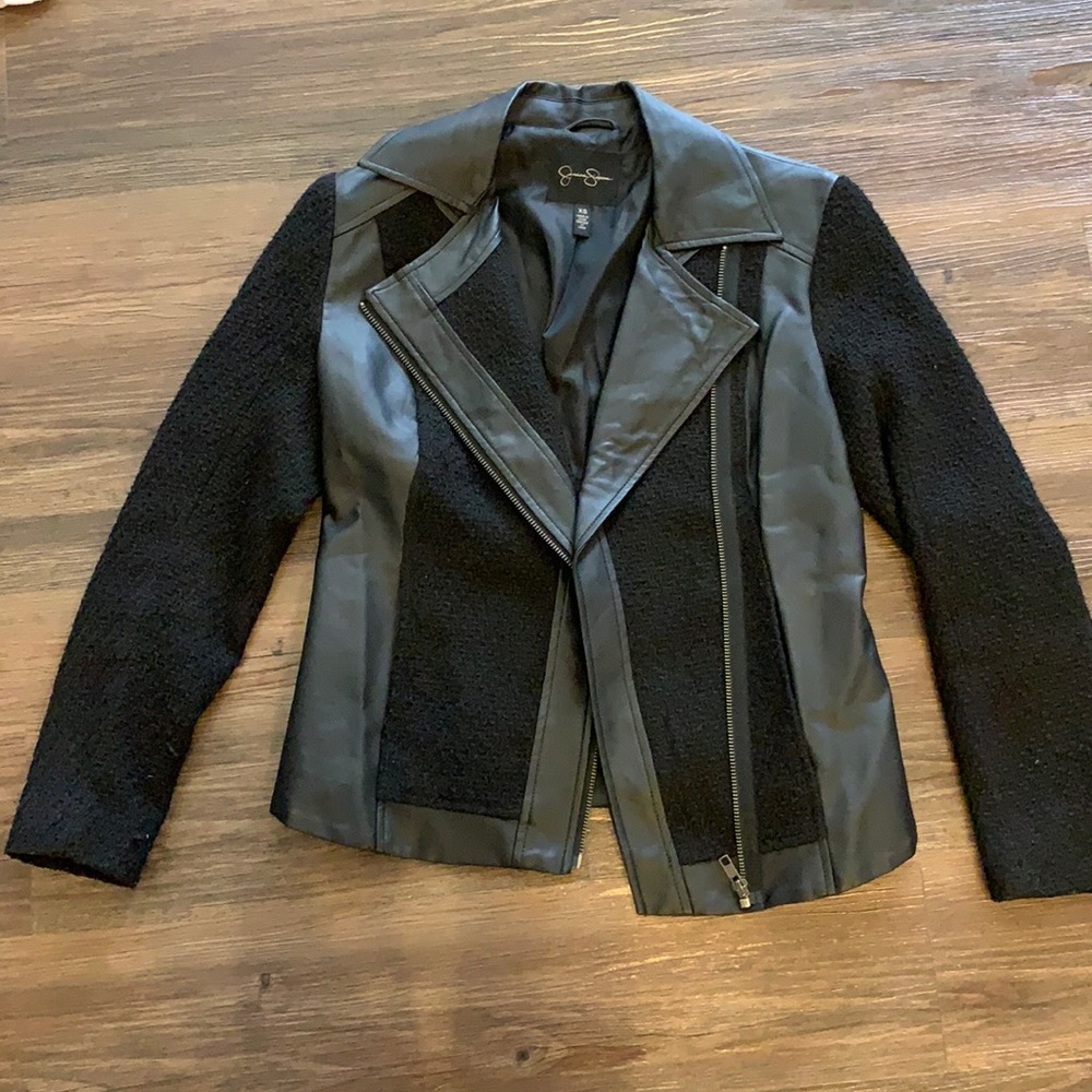 Jessica Simpson XS Vegan Leather Jacket